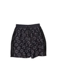 FTY MONOGRAM MESH SHORTS - BLACK