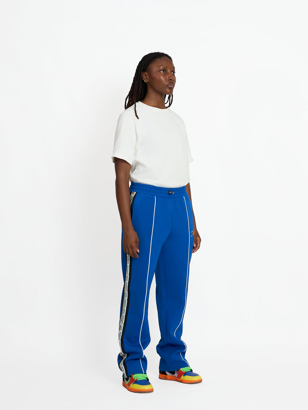 FTY TEAR CHAIN TRACK PANTS - BLUE