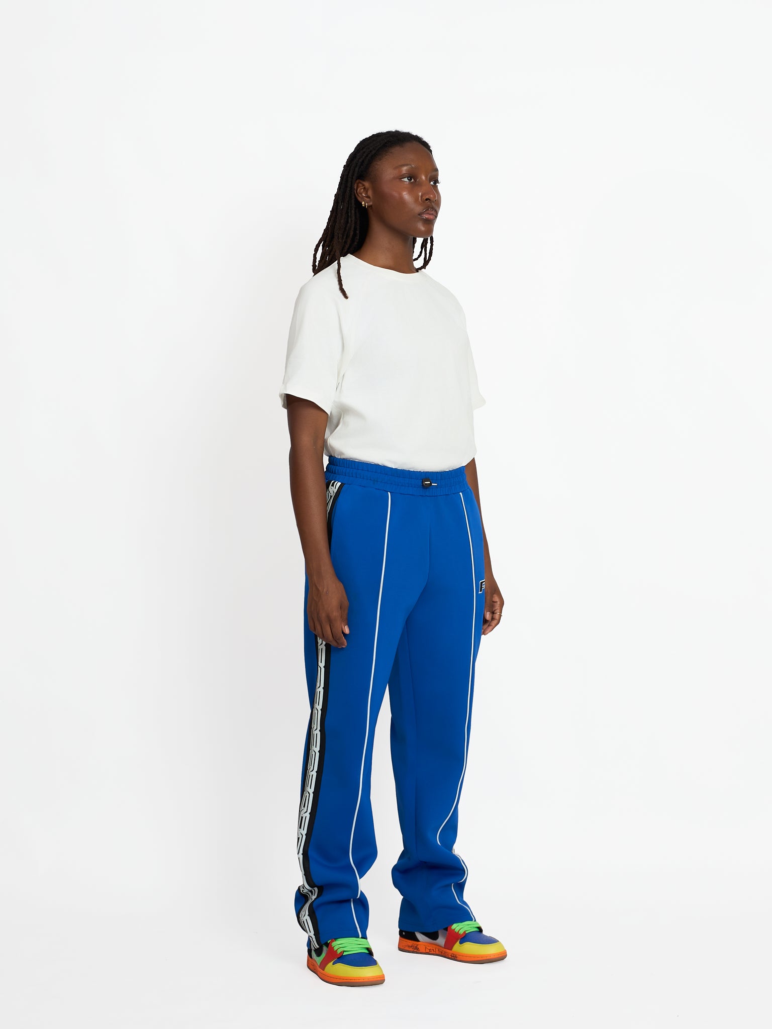 FTY TEAR CHAIN TRACK PANTS - BLUE