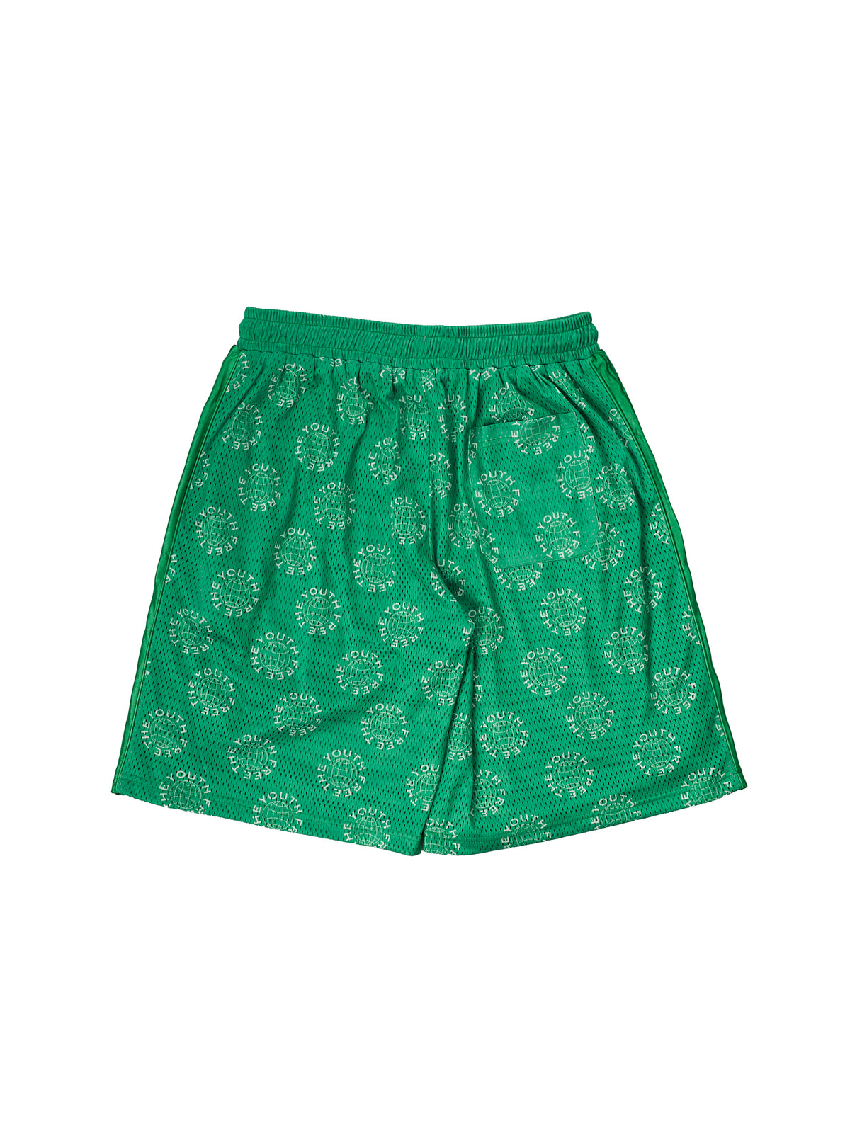 FTY MONOGRAM MESH SHORTS - GREEN