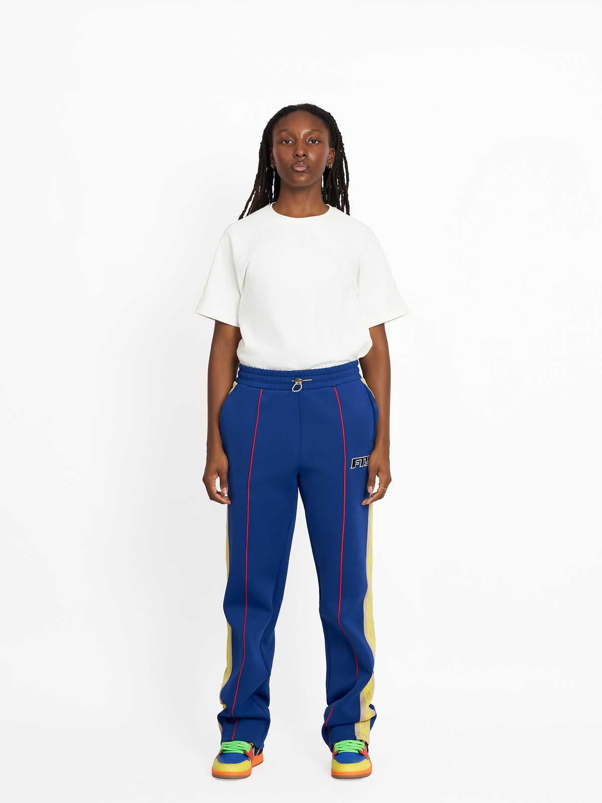 FTY TEAR CHAIN TRACK PANTS -  D BLUE