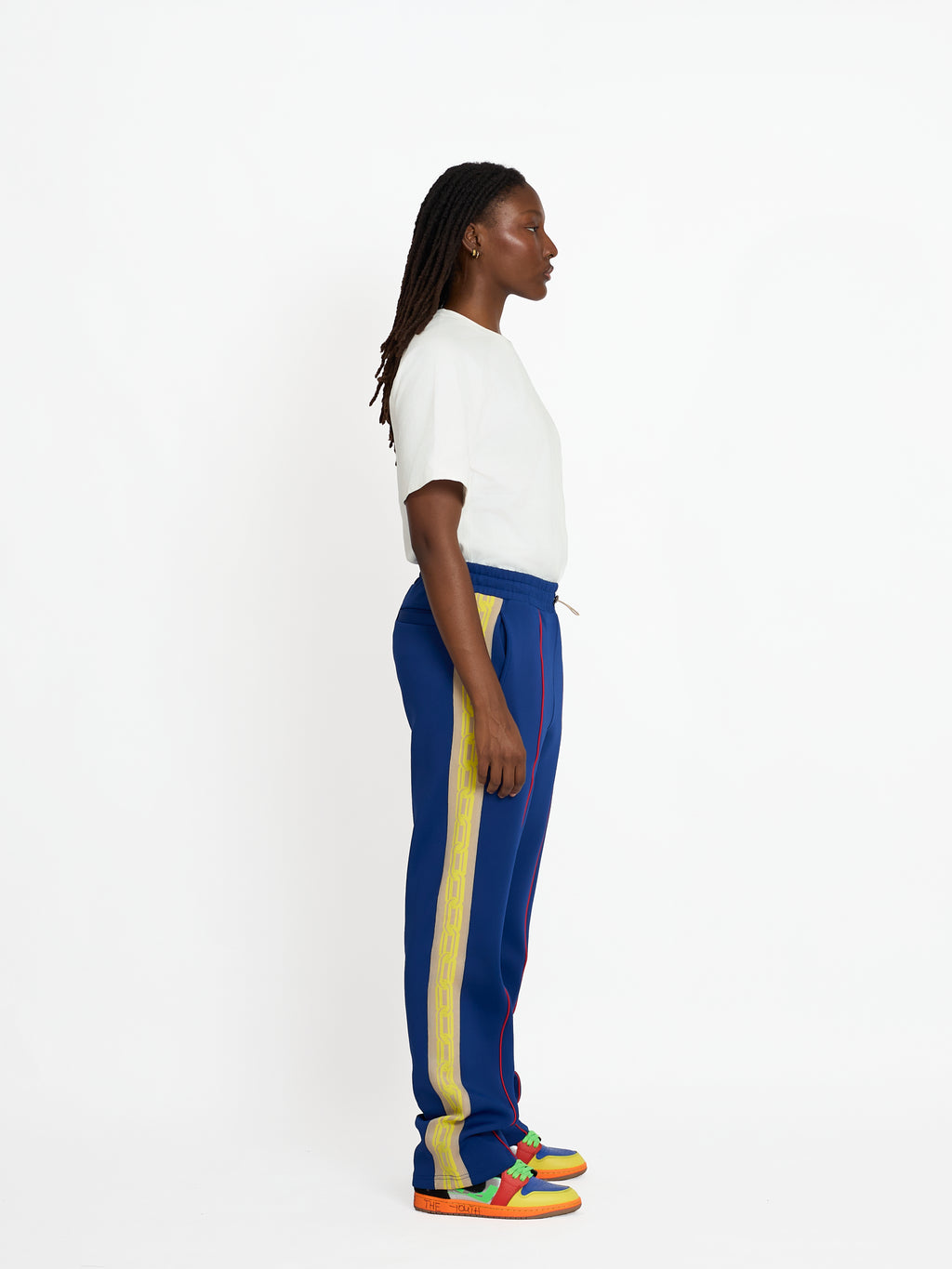 FTY TEAR CHAIN TRACK PANTS -  D BLUE
