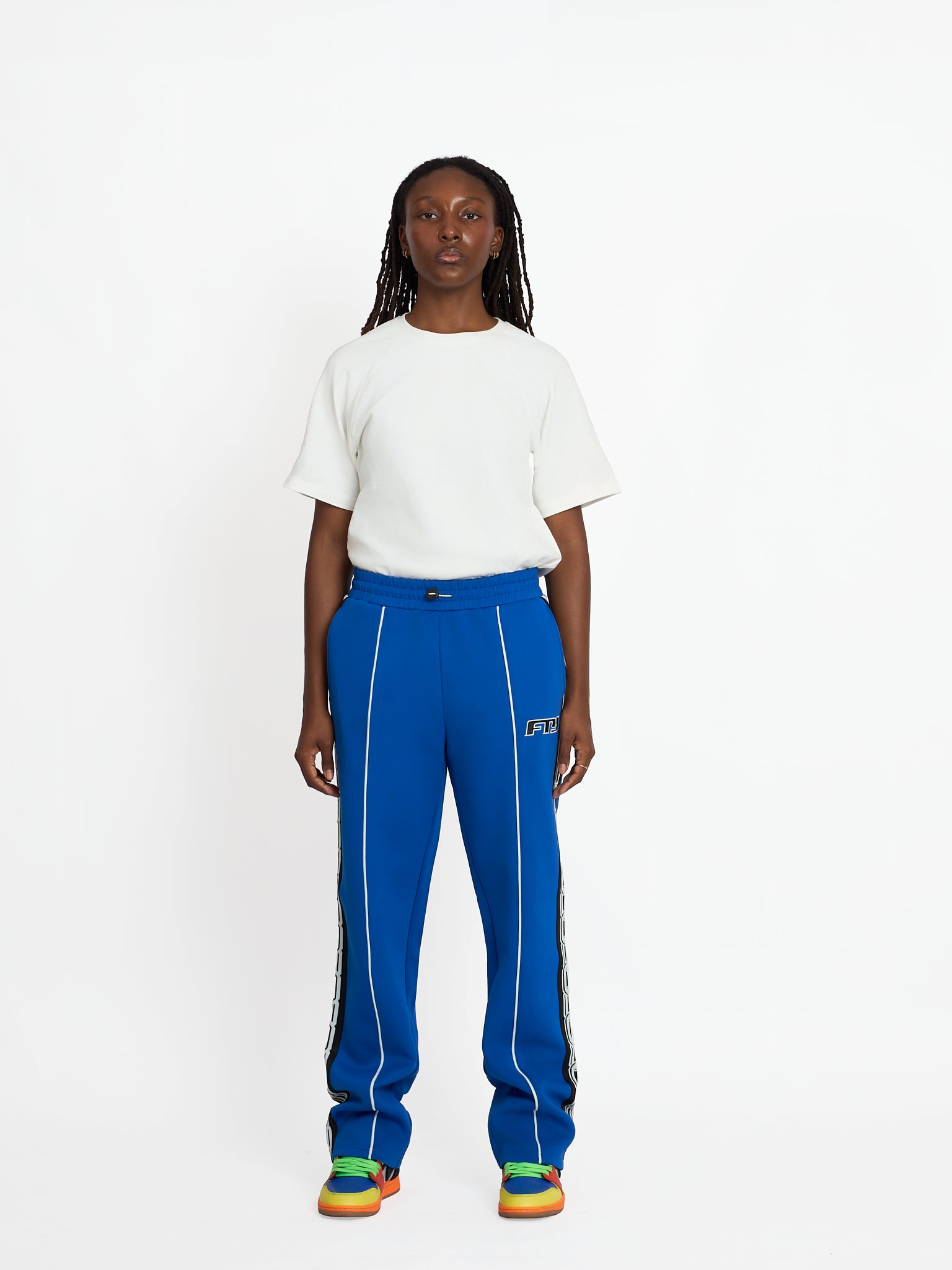 FTY TEAR CHAIN TRACK PANTS - BLUE