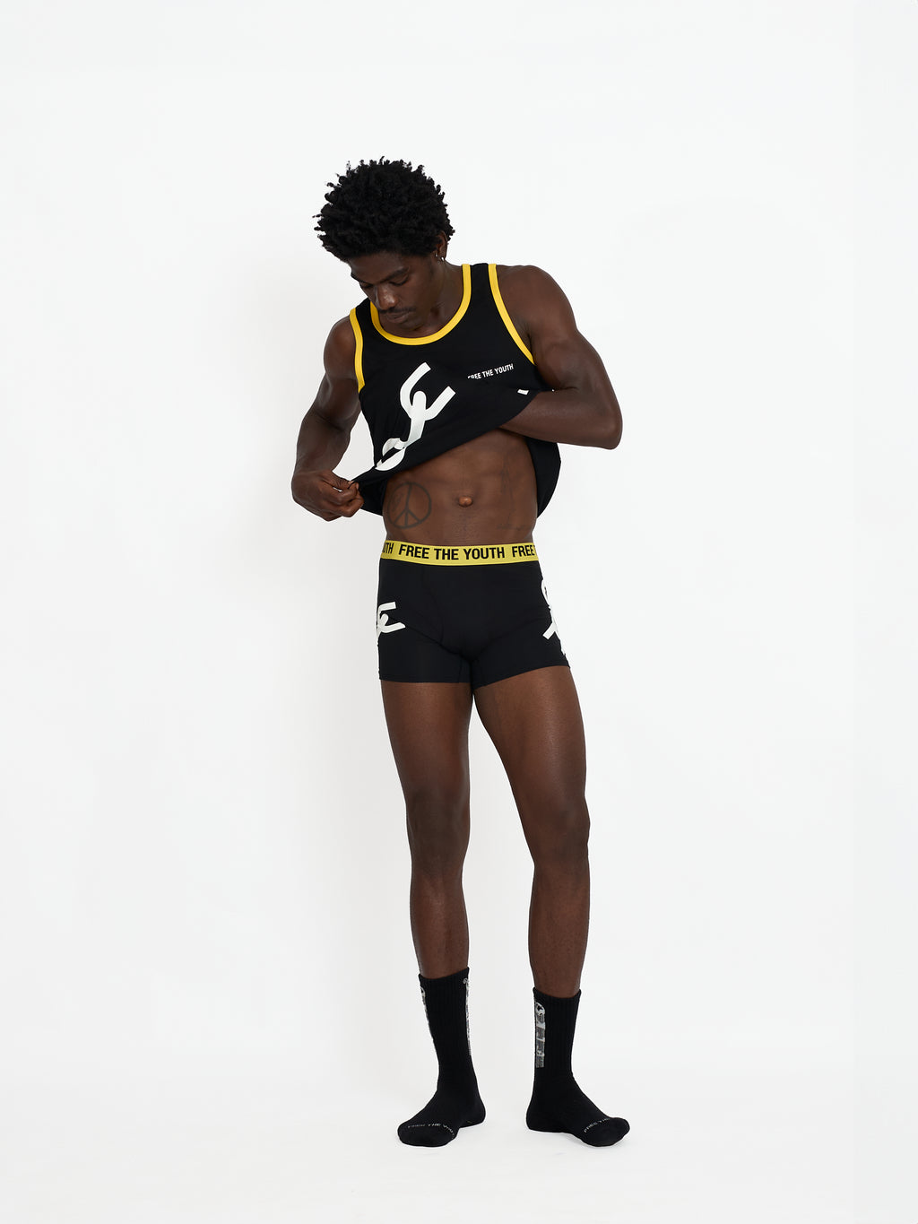 FTY TEAR CHAIN BOXERS - BLACK
