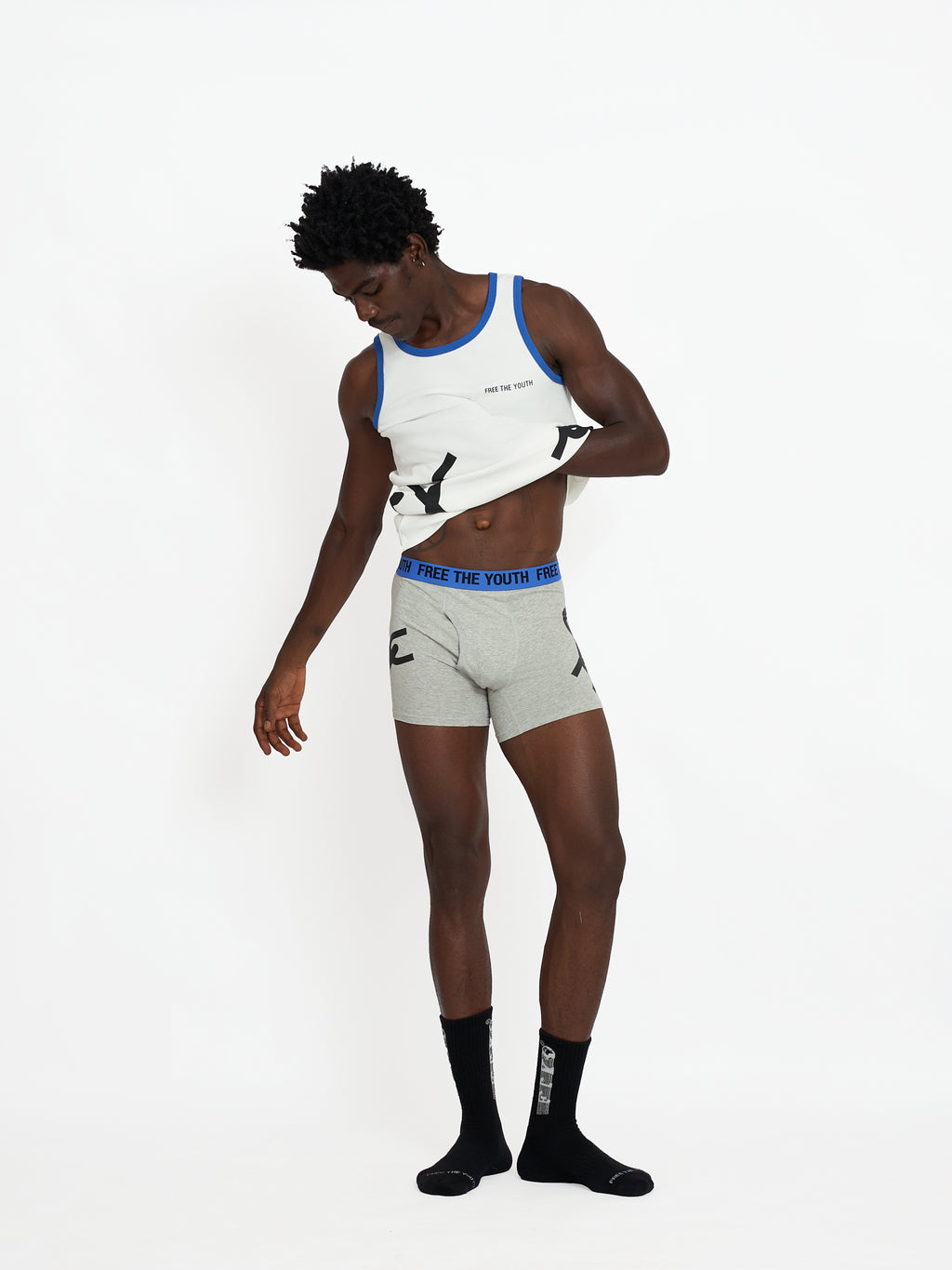 FTY TEAR CHAIN BOXERS - GREY